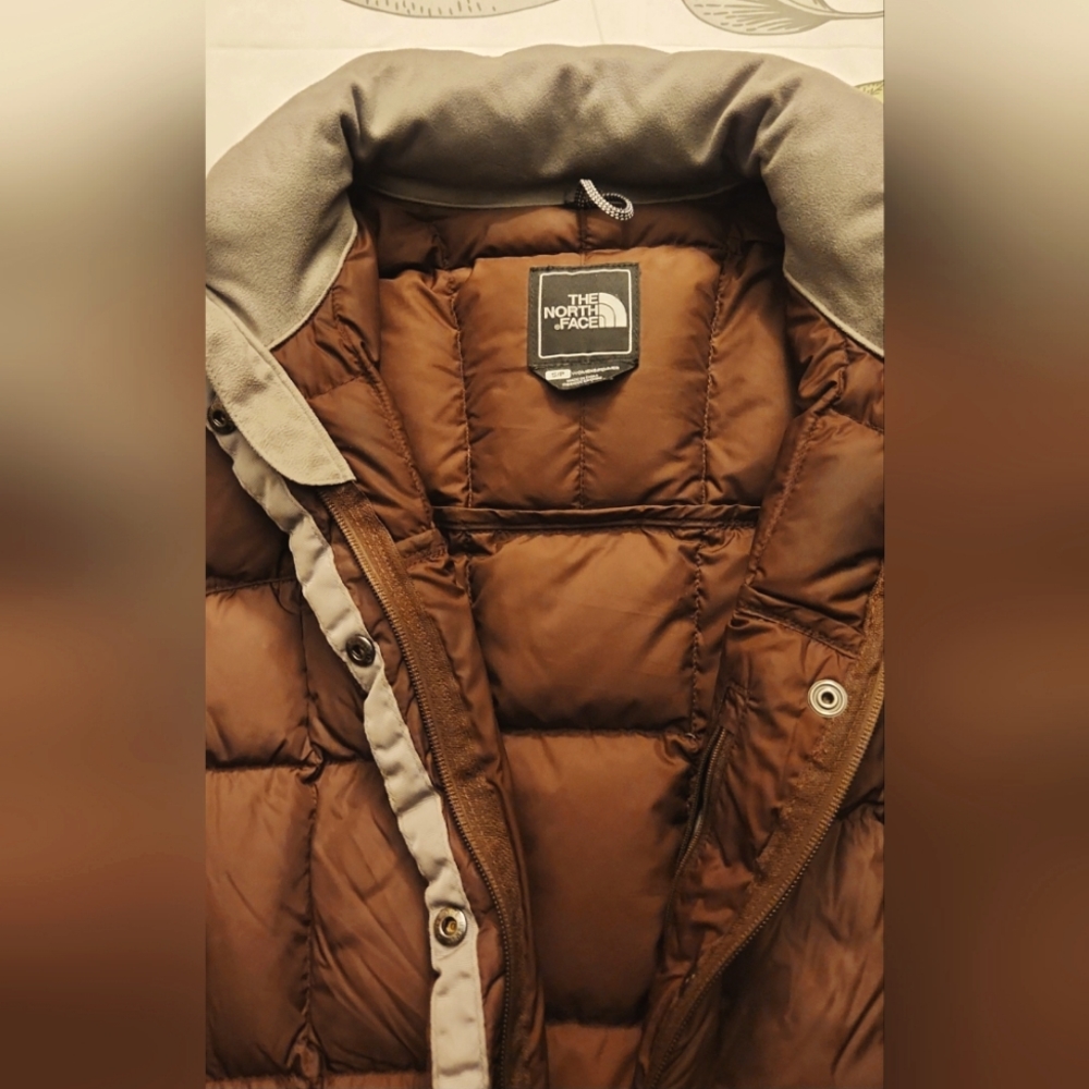 The North Face Metropolis 600 Down Fill Long Parka Coat Women's Sz S - Picture 4 of 5